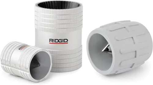 Miniatura 2 de Ridgid 29993 227S Herramienta de escariador de tubo de acero inoxidable, escariador interno/externo de 1/2 pulgada a 2 pulgadas, cromado, pequeño