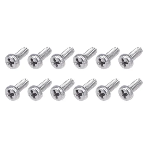 Miniatura 14 de METALLIXITY Tornillos de máquina (M1.0.236 x 0.079 in), 50 unidades, pernos Phillips cruzados de acero inoxidable 304, para instalación de muebles