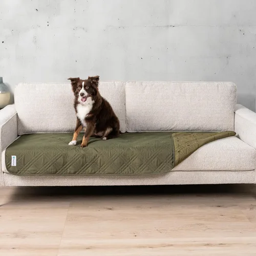 Miniatura 15 de PetAmi Funda de cama impermeable para perro, protector reversible de muebles para gatos y perros, manta lavable para asiento de sofá, 102 x 82 Beige