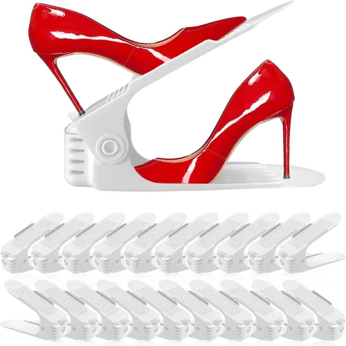 Miniatura 11 de NVGSN Organizador de ranuras para zapatos, paquete de 12 - Organizadores de zapatos para un par de zapatos, ahorradores de espacio para zapatos