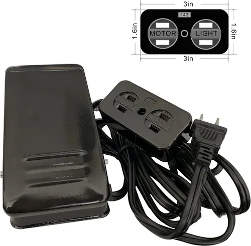 Miniatura 2 de HimaPro Pedal universal de control de pie W/luz y bloque FC143 del motor para las máquinas de coser caseras