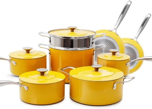 Miniatura 16 de Nuwave Lux - Colección de utensilios de cocina premium de 13 piezas, cerámica azul Duralon G11 de próxima generación, antiadherente, ultra duradero