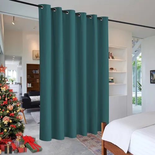 Miniatura 86 de RYB HOME - Cortinas extra largas con bloqueo de luz, persianas opacas insonorizadas para privacidad para cine en casa, oficina, fondo de patio, sala