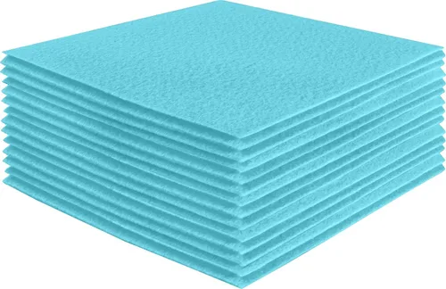 Miniatura 114 de FabricLA Hojas de fieltro acrílico para manualidades, cuadrados de fieltro precortados suaves de 4 x 4 pulgadas (3.9 in x 3.9 in), utiliza hojas