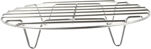 Barbacoa Accesorios Rejilla Rejilla redonda de acero inoxidable para hornear pasteles de galletas de costilla, 11.7 pulgadas