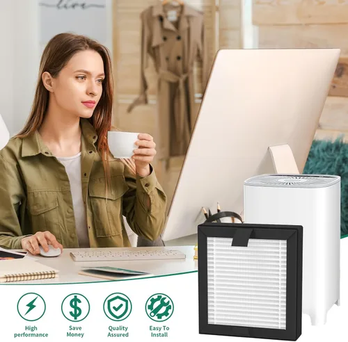 Miniatura 6 de Paquete de 3 filtros de repuesto SY901 compatibles con purificador Muliap SY901, filtro de filtración 3 en 1