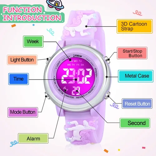 Miniatura 2 de Girls Watches Age 3-10 with Waterproof Alarm - Best Gifts for Girls