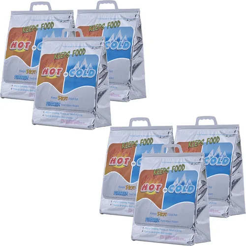 Miniatura 10 de Superio Bolsas aisladas para bebidas frías y calientes para entrega de alimentos, bolsas de compras de comestibles, almacenamiento de alimentos