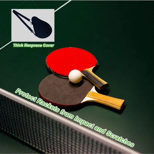 Miniatura 5 de Funda para raqueta de tenis de mesa, bolsa de transporte de ping-pong, funda protectora de pala de ping pong, funda protectora de pala de ping pong