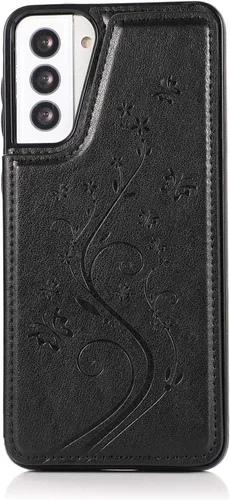 Miniatura 7 de Funda de teléfono para Samsung Galaxy S21 Plus Glaxay S21+ 5G con protector de pantalla de vidrio templado, tarjetero y tarjetero con soporte