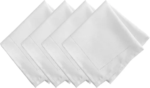 Miniatura 14 de Elrene Home Fashions Alison Mantel Individual de Tela con Diseño de Borde de Ojales Resistente a las Arrugas, Juego de 4, 13"x19", Arándano Rojo
