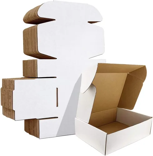 Miniatura 27 de HORLIMER Paquete de 40 cajas de envío de 5 x 5 x 5, caja de cartón corrugado blanco para correo, embalaje, pequeñas empresas
