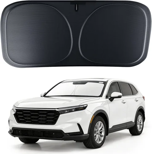 Miniatura 13 de DMJN Parasol para parabrisas delantero para Tesla nuevo modelo Y, Y y 3 (2017-2027), [revestimientos de cristal de hielo nano] UPF50+ bloqueo