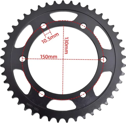 Miniatura 5 de 525 Chain 16T Front 47T Rear Sprocket Compatible with YAMAHA FZ8 FZ8N FA8S FZ-8 FZ-8N FZ-8S Fazer 39P 42P 2010 2011 2012 2013 2014 2015