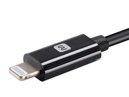 Miniatura 6 de Monoprice Cable de carga Lightning a USB-C, certificado MFi de Apple, 6 pies, color negro, serie Essential