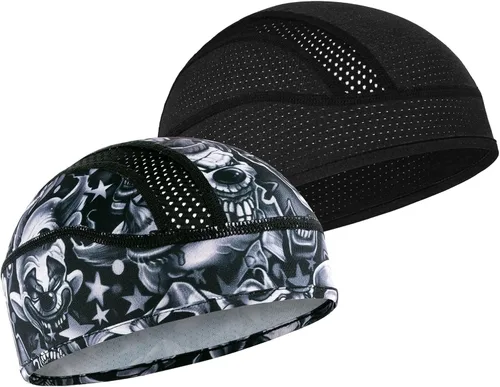 Miniatura 27 de Gorro con forro para casco de calavera, malla de enfriamiento para hombres y mujeres, se adapta debajo de los cascos