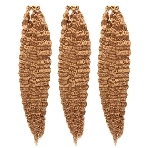Miniatura 28 de 3 trenzas de ganchillo Passion Twist, cabello sintético preseparado para trenzar de 14 pulgadas, 3 paquetes de cabello trenzado pretrenzado