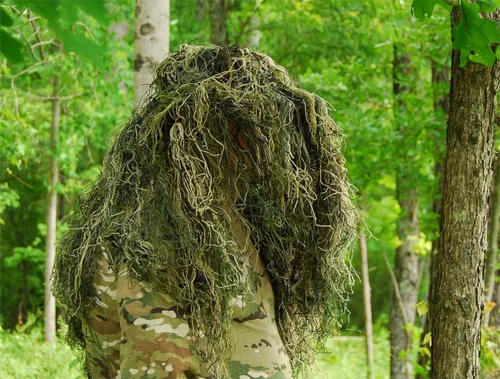 Miniatura 2 de Sombrero Ghillie Boonie, equipo de caza ligero de camuflaje esencial, sombrero Mil-Spec Atlanco, tamaño variante