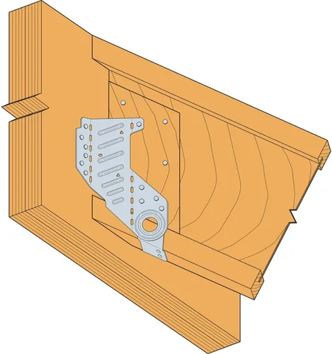 Miniatura 3 de Simpson Strong-Tie LSSR28Z LSSR - Percha de viga ajustable en campo ligero para 2x8 (paquete de 20)