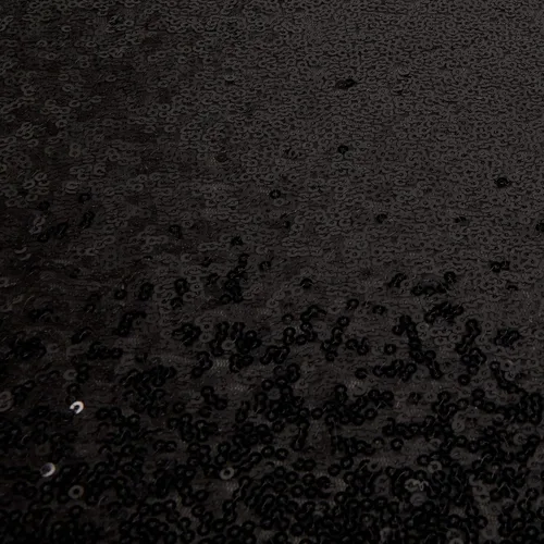 Miniatura 4 de Glitz Sequin & Stretch Mesh Black, Fabric by the Yard