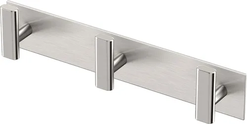 Miniatura 5 de Gatco 1287MX Elevate - Gancho triple rectangular con 3 ganchos, gancho montado en la pared para toallas y batas de baño, 11 pulgadas de ancho, negro