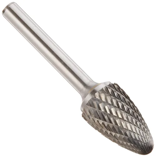 Miniatura 62 de Drill America SA-1 Rebaba de carburo/lima giratoria cilíndrica de doble corte para amoladora de troquel de 1/4" de diámetro x 5/8" de longitud