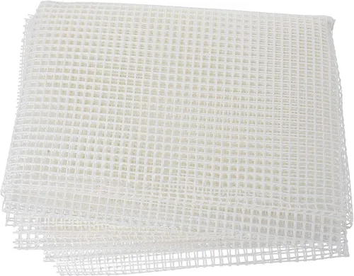 EXCEART Lienzo de malla con gancho en blanco, 59.1 x 39.4 pulgadas, hoja de rejilla grande para decoración de alfombras, tapiz, bordado y
