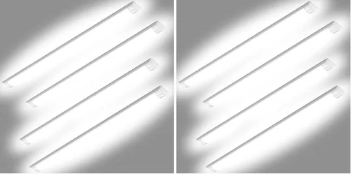 Miniatura 11 de DAKASON Paquete de 4 Lámparas LED de Techo de 2 Pies para Garaje Montaje al Ras, 18W 2160lm Iluminación LED para Taller Lámpara para Armario, Luces