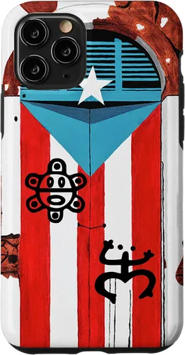 Miniatura 29 de Funda con diseño de bandera de Puerto Rico Coqui Sun Taíno, Boricua Pride Cover Case para iPhone 17
