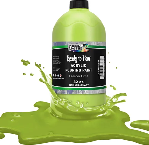 Miniatura 46 de POURING MASTERS Pintura Acrílica Roja Carmesí Lista para Verter - Premium de 8 Onzas Premezclada a Base de Agua - para Lienzo, Madera, Papel, Rojo
