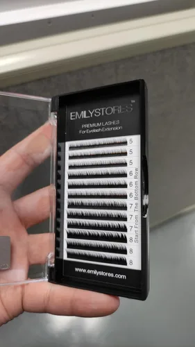 Miniatura 4 de Extensiones de pestañas inferiores para cejas debajo de las pestañas postizas inferiores mezcladas J Curl 0.004 in Longitud 0.197 in 0.236 in 0.276