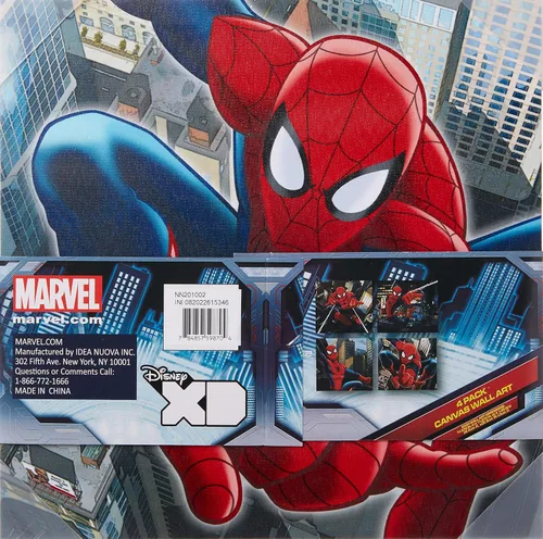 Miniatura 4 de Lienzo decorativo para pared de Marvel Spider-Man (4 piezas)