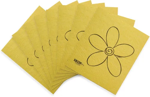 Skoy Paño de cocina sueco, paquete de 8 paños de cocina suecos versátiles para uso doméstico y doméstico, paños de limpieza reutilizables, aptos