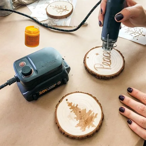 Miniatura 2 de JAJADO Pasta para Quemar Madera y Mini Espátula, Gel para Quemar Madera de 4 OZ para Lienzo, Mezclilla, Tablero de Madera para Manualidades, Pasta