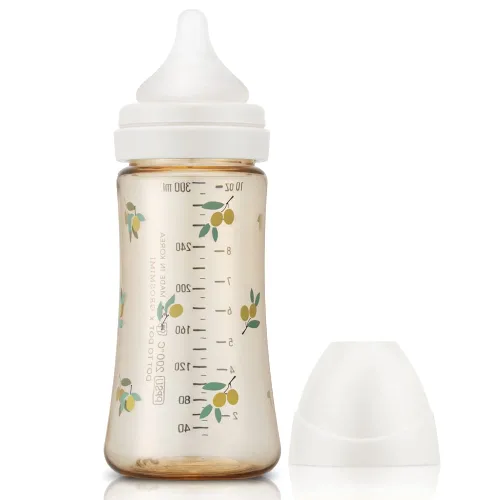 Miniatura 8 de Grosmimi Biberón PPSU, libre de BPA (6oz Bear_Pure Gold)