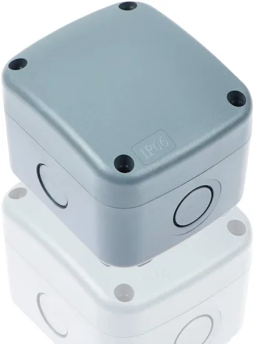 Miniatura 10 de IP66 al aire libre resistente a la intemperie universal caja de conexiones negra del proyecto del recinto de la electrónica 3.3" X2.9" X2.3" pequeña