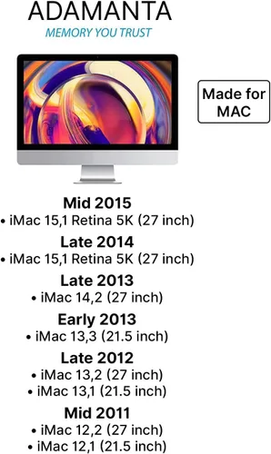 Miniatura 2 de Adamanta Memoria Apple DDR3L 1600MHz SODIMM compatible con iMac