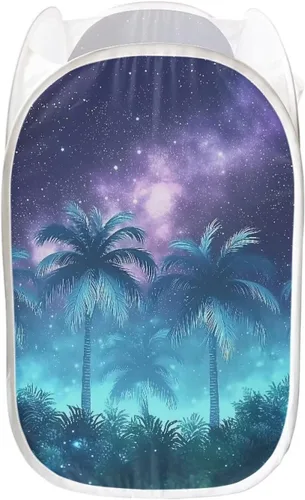 Miniatura 14 de AFPANQZ Cesta plegable de malla para ropa sucia, plegable, portátil, para guardar lugar para el hogar, fácil de plegar para viajes, 13.5 x 13.5 x 21