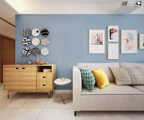 Miniatura 5 de Safiyya Papel Tapiz Azul Despegar y Pegar Papel de Contacto Gris Azul Papel Tapiz Decorativo Impermeable Autoadhesivo Papel de Contacto Rollos