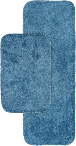Miniatura 120 de Garland Rug 2 alfombras de baño tradicionales de nailon lavables color morado (17 x 24 pulgadas, 21 x 34 pulgadas), suaves, absorbentes y elegantes