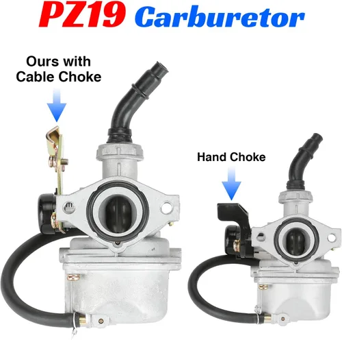 Miniatura 4 de YOXUFA PZ19 - Carburador 19 mm con acople de cable ahogador para Sunl Roketa TaoTao Kazuma Loncin Kayo Fox Kandi Baja SSR 50 70 90 110 125cc ATV