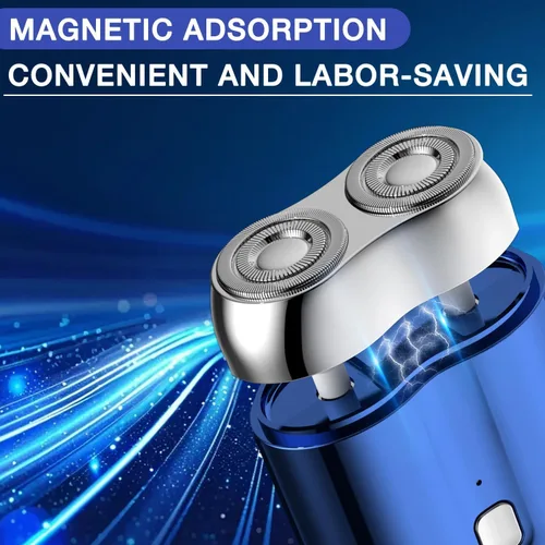 Miniatura 5 de 2026 Nuevo Modelo Mini Afeitadora Eléctrica de Doble Cabeza, Afeitadora Eléctrica Mini Portátil, Maquinilla de Afeitar Doble Cabeza Lavable
