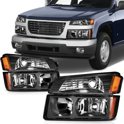 SCITOO Faros delanteros para Chevy Silverado 1500/3500 2007-2013, para Silverado 2500 2007-2014, carcasa cromada, reflector ámbar, lente