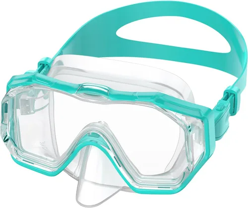 Miniatura 24 de WSTOO Adults Swim Goggles with Nose Cover to Prevent Water Inhaling, Anti-Fog Swimming Mask for Youth Men Women Negro+negro rojo