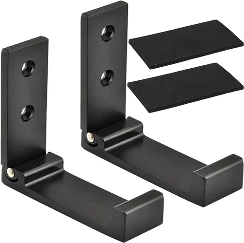 Ganchos plegables para abrigos, ganchos plegables de pared para colgar de aleación de aluminio, colgador de tela, soporte para auriculares, gancho