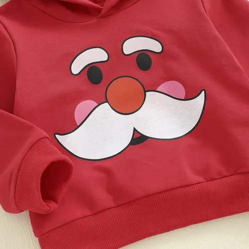 Miniatura 99 de Conjunto de ropa de otoño e invierno para bebé y niño, sudadera larga con capucha y pantalones para niños pequeños, 6, 12, 18, 24 meses, 2T