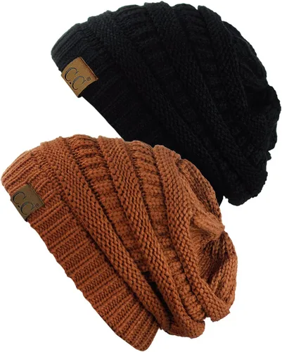 Miniatura 29 de Gorro a la moda de tejido suave abultado, cálido y elástico de C.C