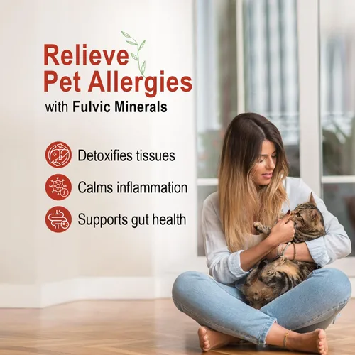 Miniatura 4 de Vital Earth Minerals Pet Fulvic - Más de 70 minerales traza para la salud de las mascotas, suplemento para las articulaciones, alivio de alergias