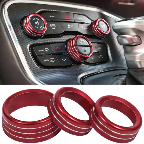 Miniatura 9 de Interruptor de aire acondicionado, perilla de botón de CD para Dodge Challenger Charger Chrysler 300 300s 2015-2024, para Ram 2013-2018, accesorios