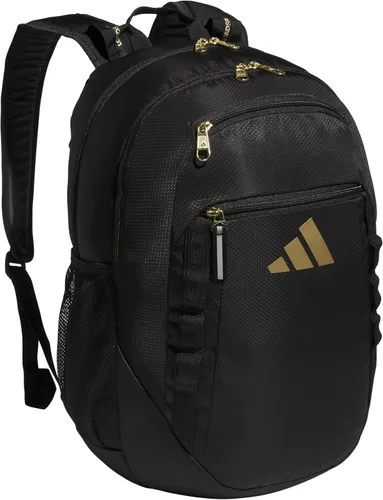 Mochila Excelerator con funda para portátil, bolsa deportiva para hombres y mujeres, Negro/Dorado Metálico, Tamaño único